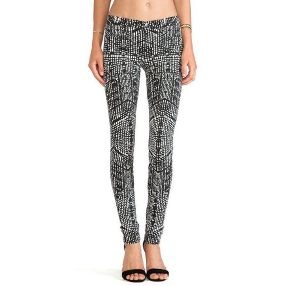J Brand Kaleidoscope Mid Rise Skinny Pant